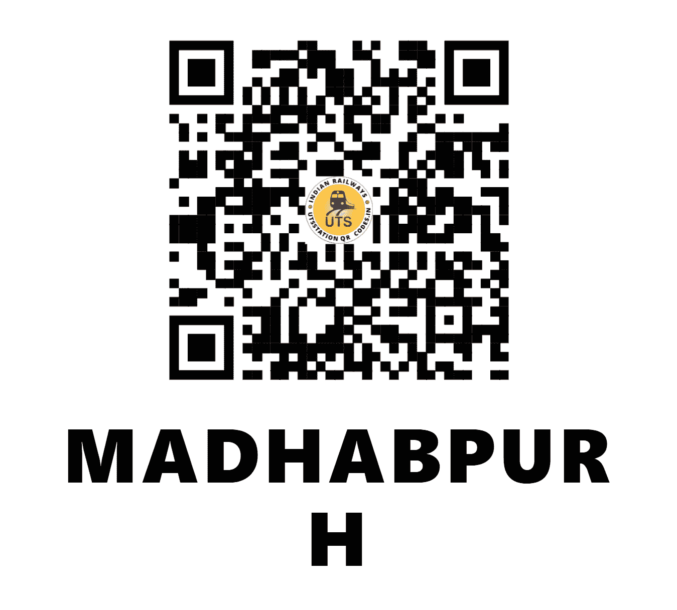 UTS QR Code for MADHABPUR H - MDBP (ER - WEST BENGAL)